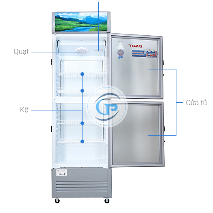 Tủ mát Sanaky 340 lít TM.VH408WL