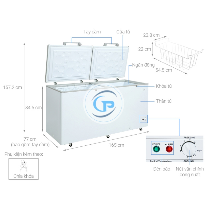 Tủ đông Aqua Inverter 508 lít AQF-C6901E