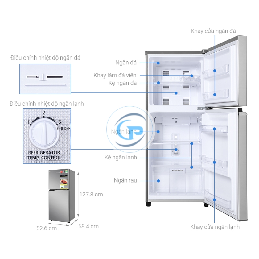 Tủ Lạnh Panasonic Inverter 170 Lít NR-BA190PPVN