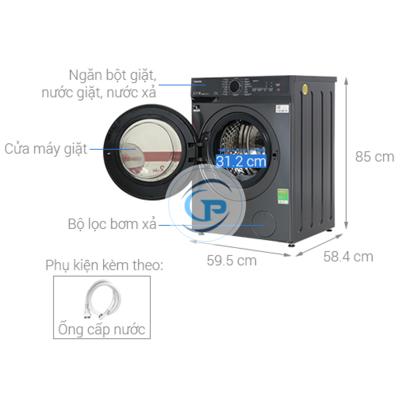 Máy Giặt Toshiba Inverter  TW-T21BU115UWV(MG) 10.5 Kg