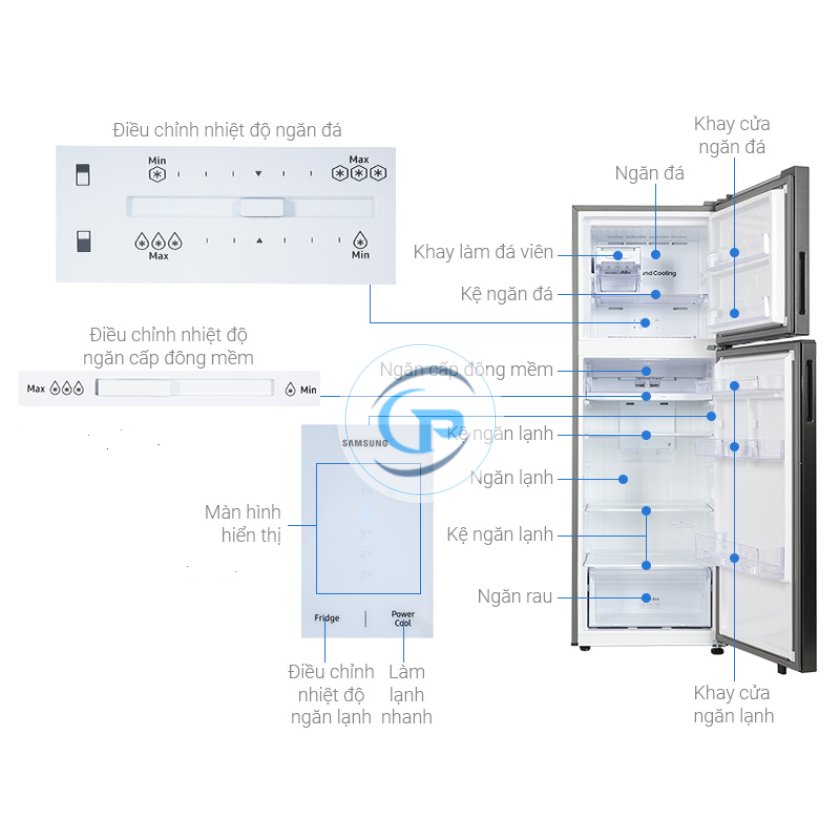 Tủ Lạnh Samsung Inverter 348 Lít RT35CG5424B1SV