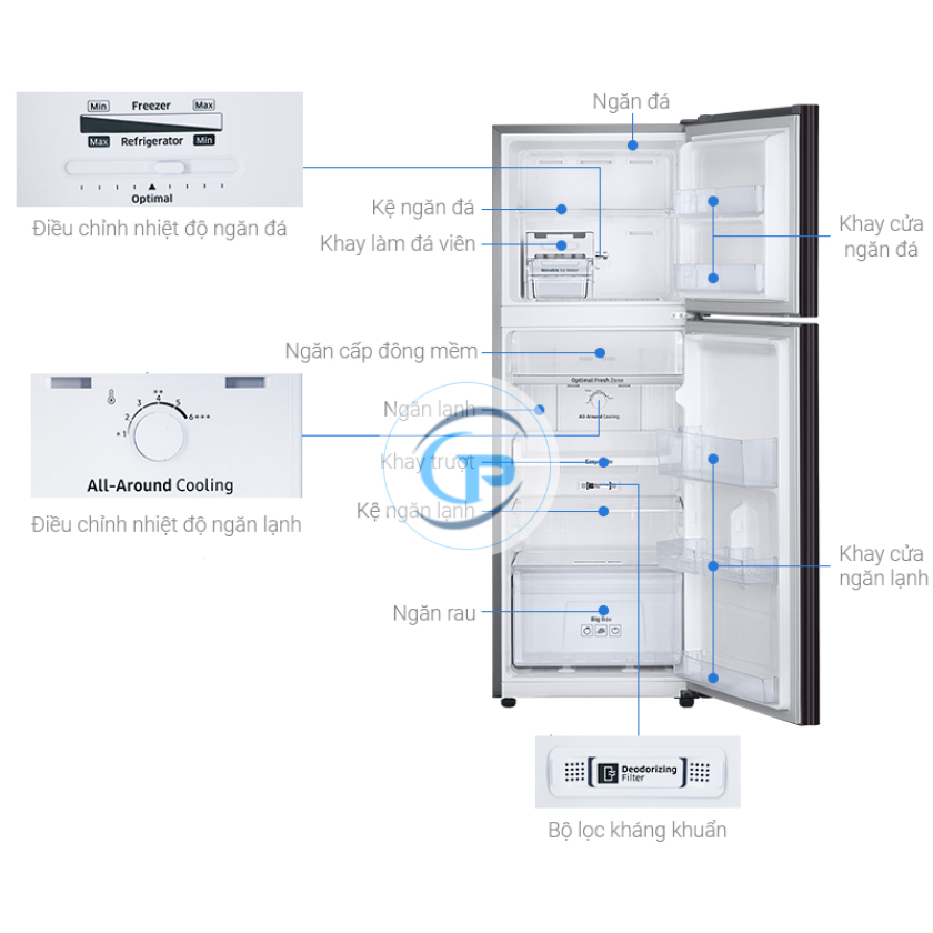 Tủ Lạnh Samsung Inverter RT22M4032BY/SV 236 lít