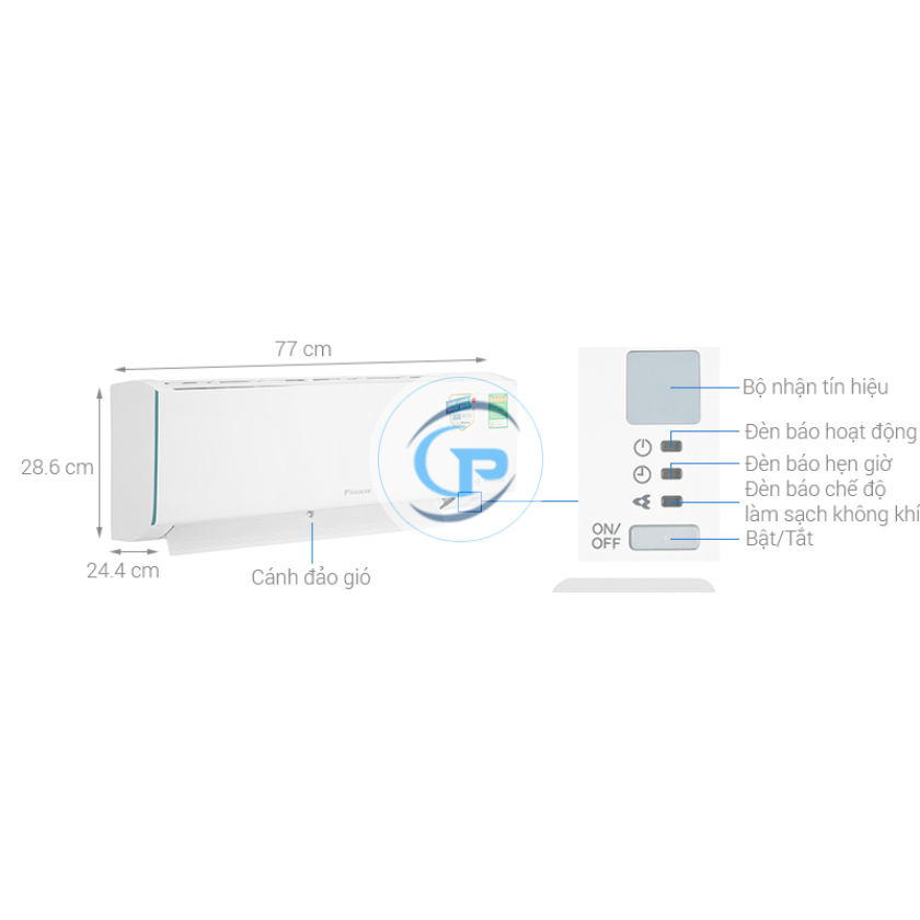 Máy lạnh Daikin Inverter FTKF50YVMV 2.0HP