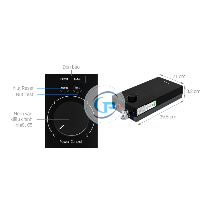 Máy nước nóng trực tiếp Kangaroo 4500W KGWD45N2