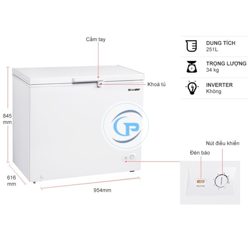 Tủ đông Sharp 251 lít FJ-C251V-WH