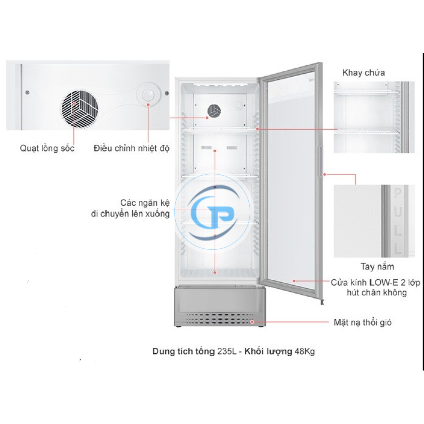 Tủ mát Aqua 235 lít AQS-AF340N