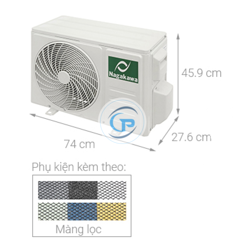 Máy lạnh treo tường Nagakawa Inverter NIS-C12R2T28 -1.5hp