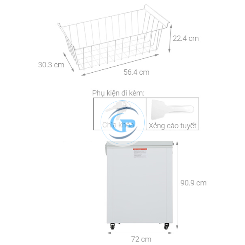Tủ đông Hòa Phát 544 lít HPF AD6544