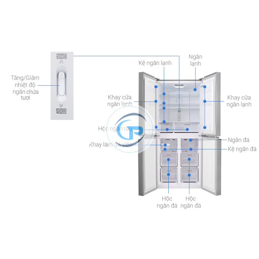 Tủ Lạnh Sharp Inverter SJ-FXP480VG-BK 401 lít