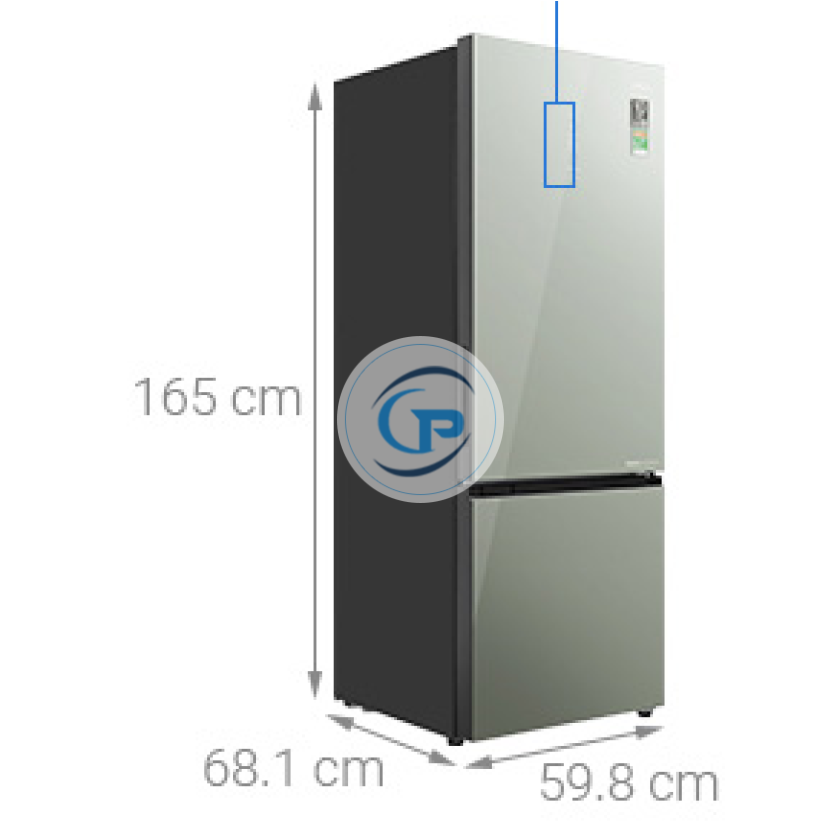 Tủ Lạnh Aqua Inverter AQR-B350MA(GM) 292 lít 