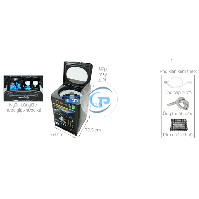 Máy Giặt Panasonic Inverter NA-FD14V1BRV 14 Kg