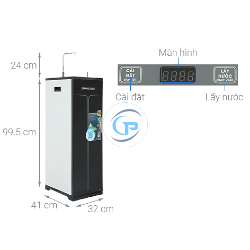 Máy lọc nước RO Sunhouse SHA88113K 10 lõi