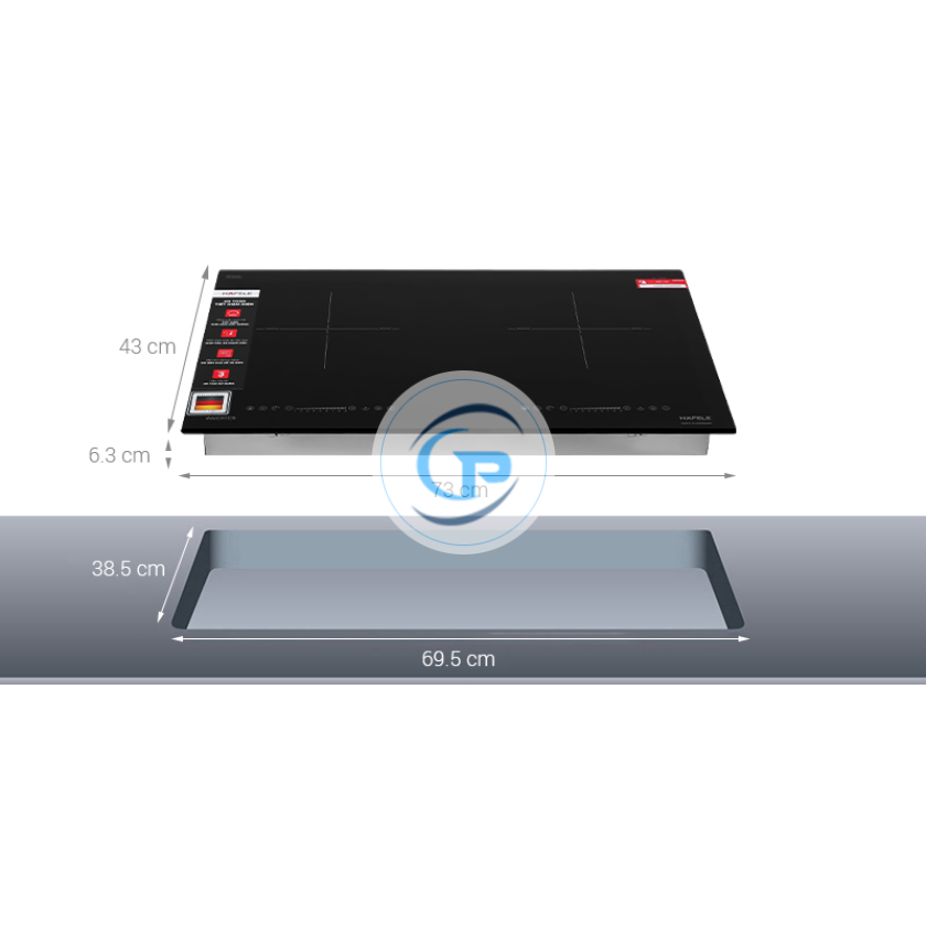 Bếp từ đôi lắp âm Hafele HC-I7325B (533.09.979)