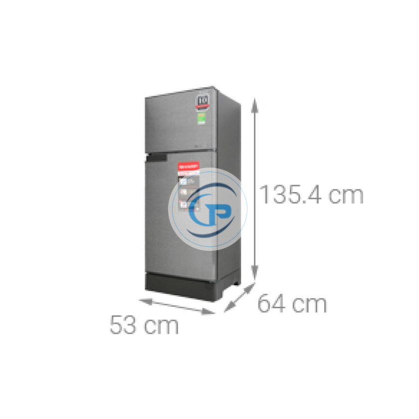 Tủ Lạnh Sharp Inverter 180 Lít SJ-X196E-DSS 