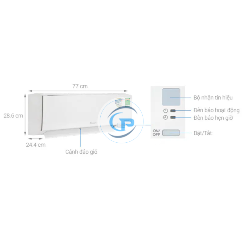 Máy lạnh treo tường Daikin FTKB25YVMV Inverter - 1.0hp