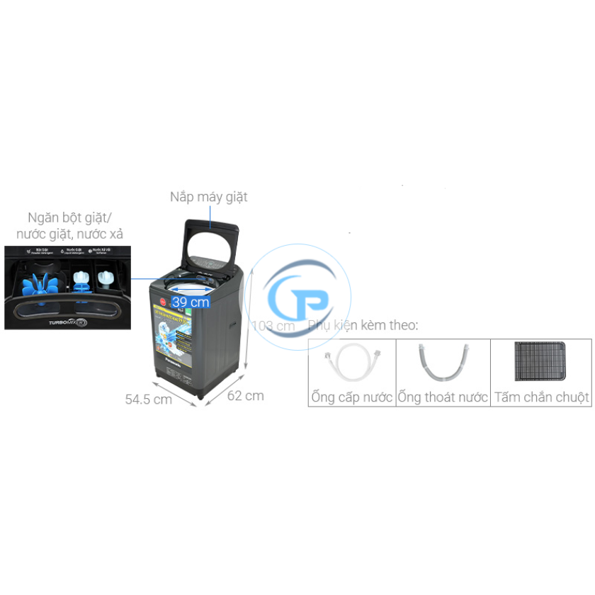 Máy Giặt Panasonic Inverter NA-FD95V1BRV 9.5 Kg