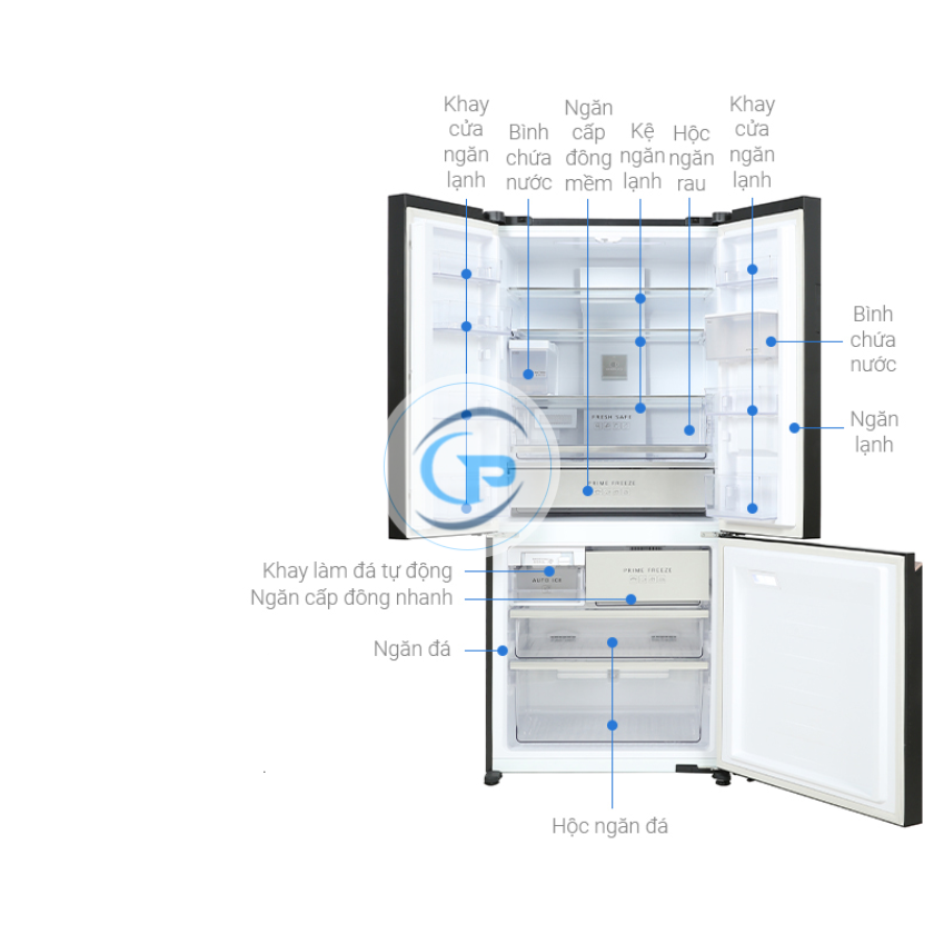 Tủ Lạnh Panasonic Inverter  Multi Door PRIME+ Edition NR-CW530XMMV 495 lít