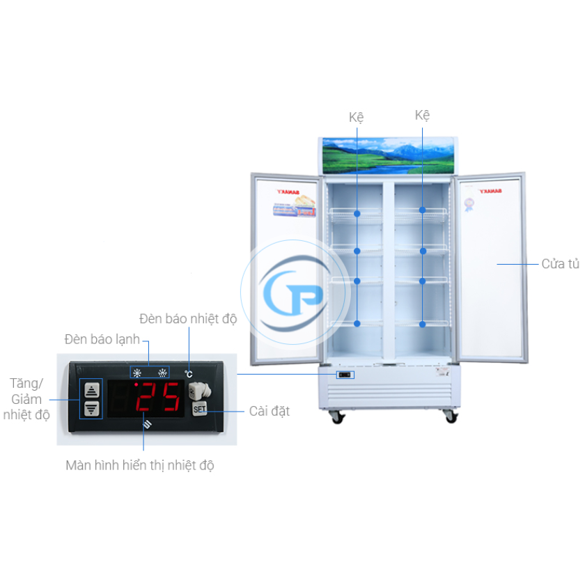 Tủ mát Sanaky 900 lít TM.VH1009HP