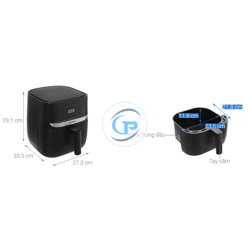 Nồi chiên không dầu Hafele HS-AF502B (535.43.713) 5.7 lít