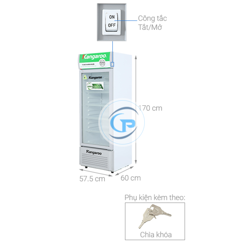 Tủ mát Kangaroo 238 lít KG298AT