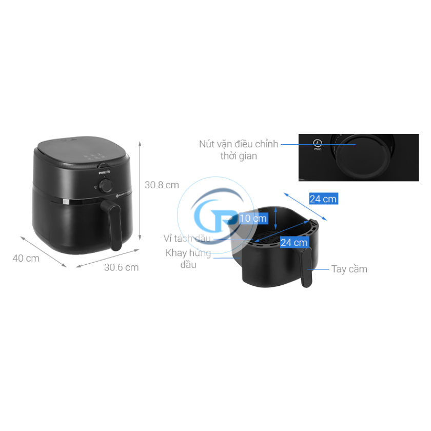 Nồi chiên không dầu Philips NA130/00 6.2 lít