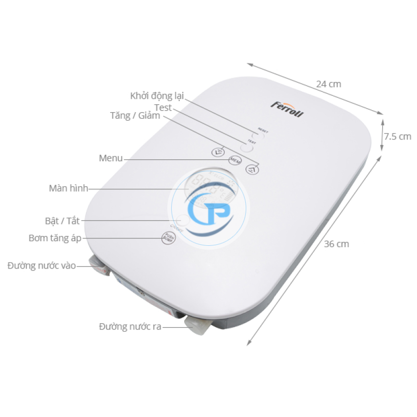 Máy nước nóng trực tiếp Ferroli Divo SDP 4.5S