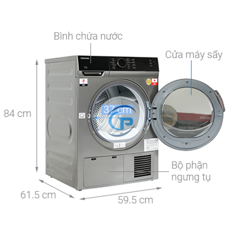 Máy sấy ngưng tụ Toshiba 8 kg TD-K90MEV(SK) 