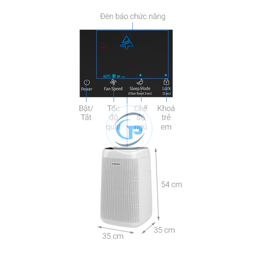Máy lọc không khí Samsung AX34R3020WW/SV 30W