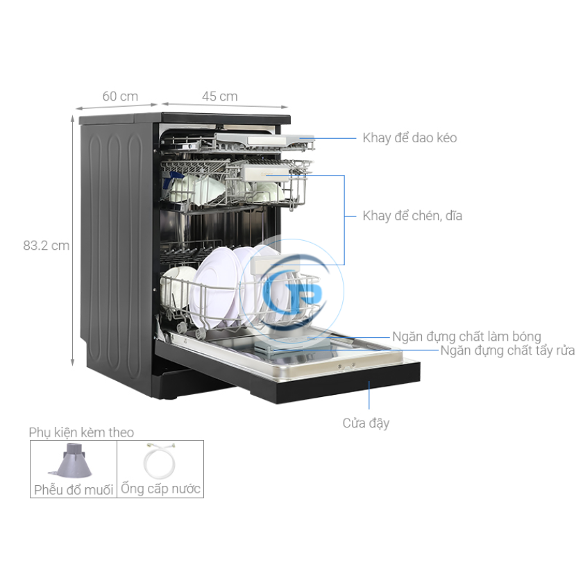 Máy rửa chén độc lập Galanz W45A3A401S-0E1(B)