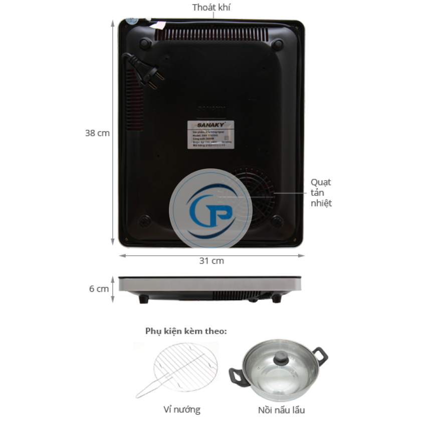 Bếp từ đôi lắp âm Electrolux EHI7280BB