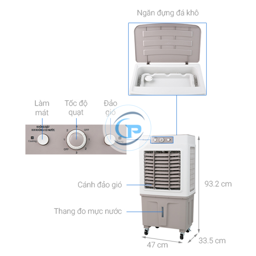 Quạt điều hoà Kangaroo KG50F62 100W