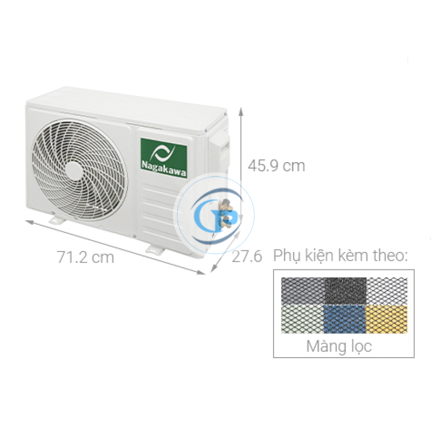 Máy lạnh treo tường Nagakawa  Inverter NIS-C09R2T28 - 1.0hp