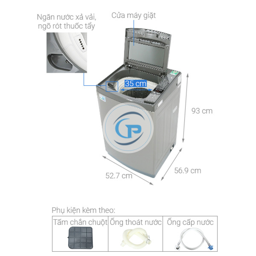 Máy giặt Aqua  AQW-KS80GT.S 8kg