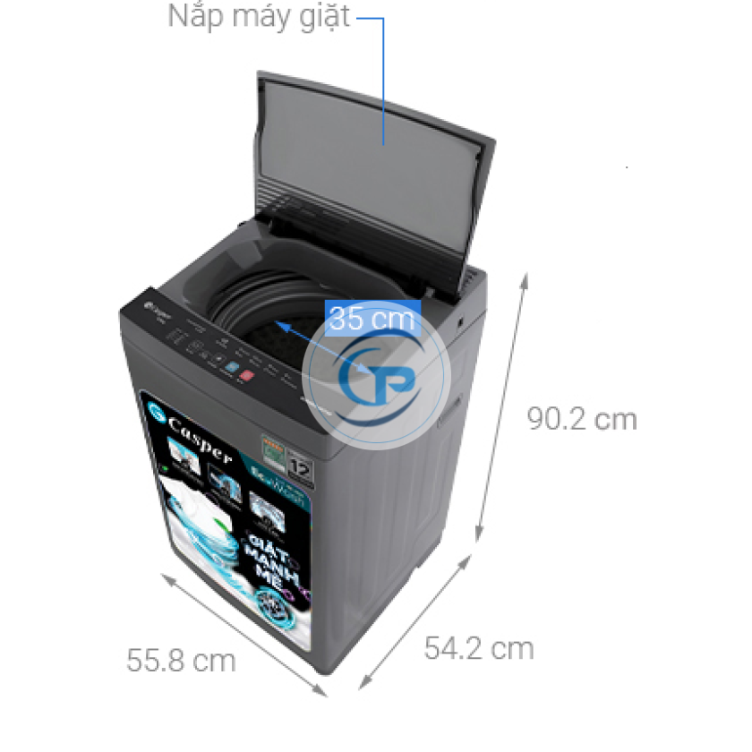 Máy giặt Casper 8.5 kg WT-85NG1