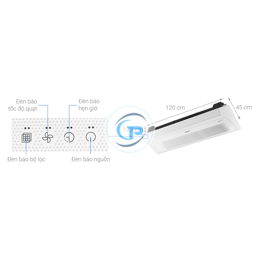 Máy Lạnh Âm Trần Samsung Inverter AC052TN1DKC/EA 2.0hp