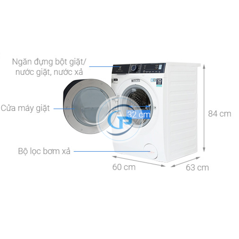 Máy Giặt Sấy Electrolux Inverter  EWW1142Q7WB 11/7 Kg