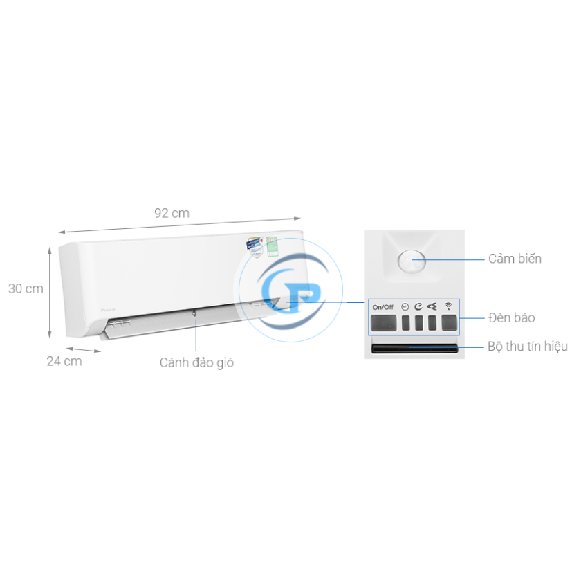 Máy lạnh treo tường Daikin FTKZ25VVMV Inverter - 1.0hp