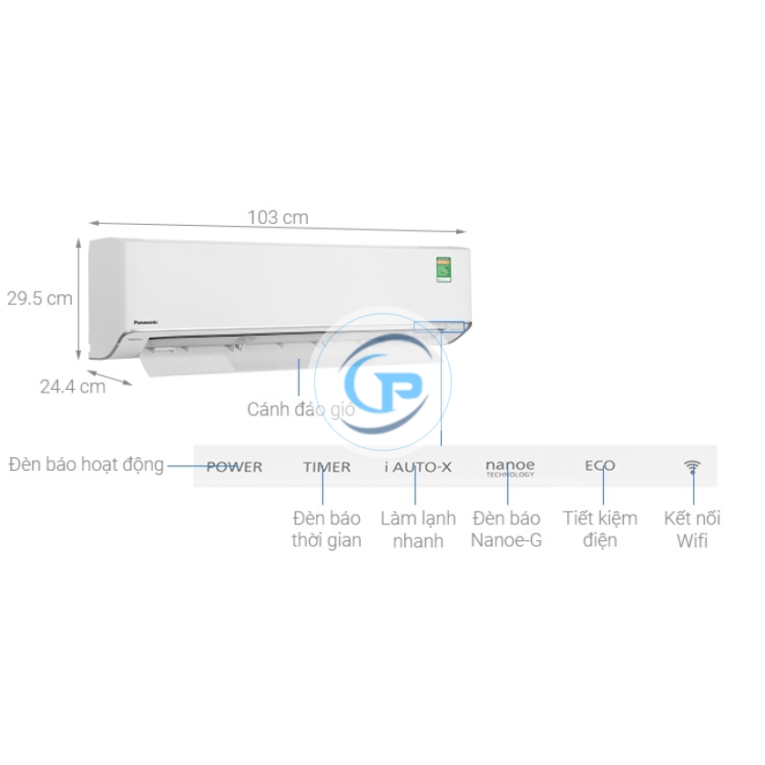 Máy lạnh treo tường Panasonic CU/CS-XU24ZKH-8 Inverter - 2.5hp