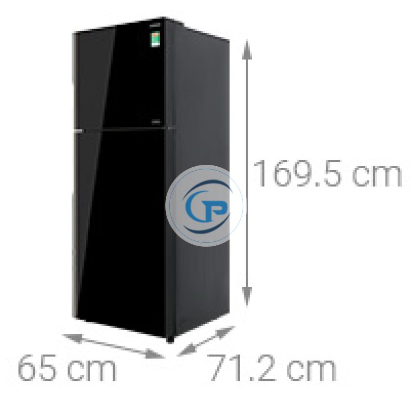 Tủ lạnh Hitachi Inverter R-FVX480PGV9 GBK 366 lít