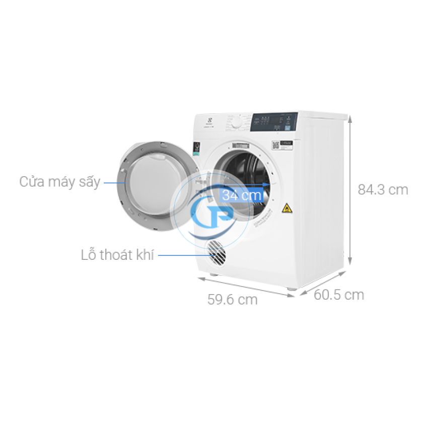 Máy sấy thông hơi Electrolux UltimateCare EDV854J3WB 8.5 kg 