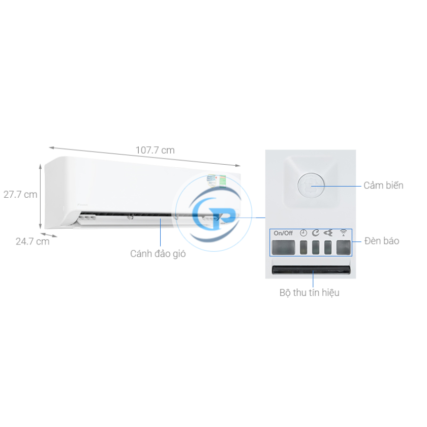 Máy lạnh treo tường Daikin FTKZ50VVMV Inverter - 2.0hp