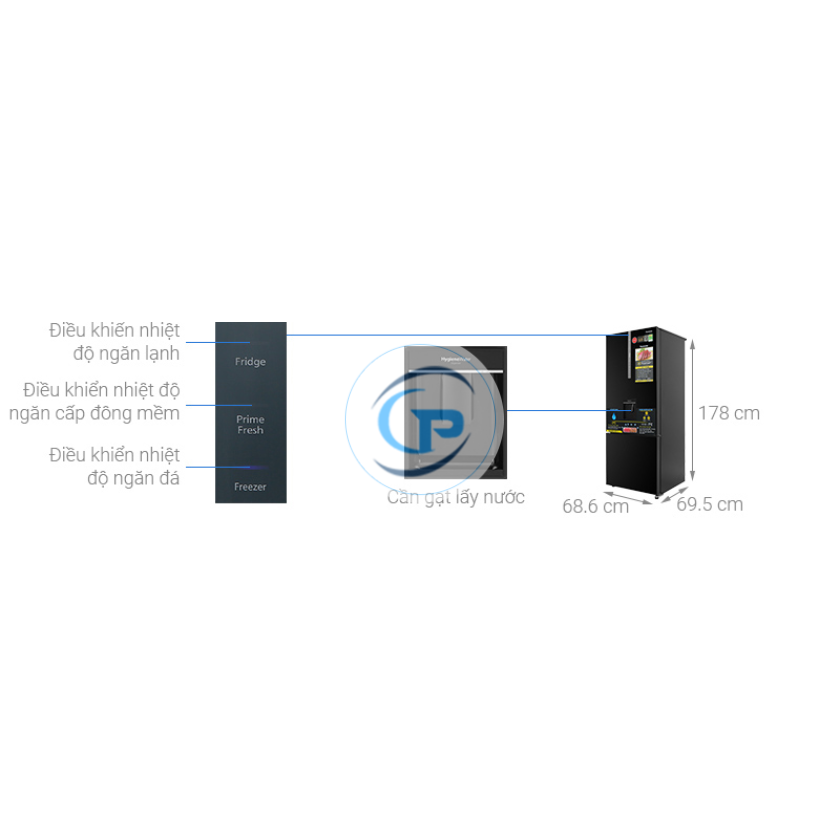 Tủ Lạnh Panasonic Inverter  NR-BX471GPKV  417 lít