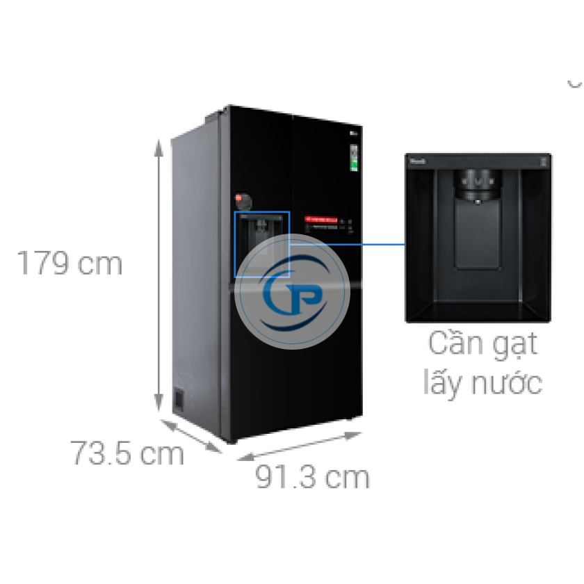Tủ Lạnh LG Inverter 635 Lít GR-D257WB