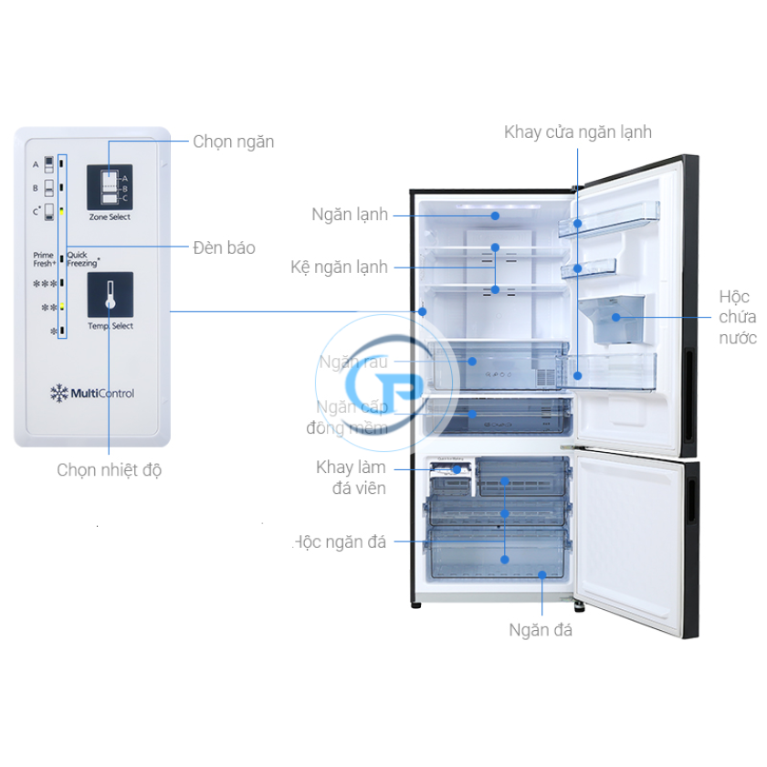 Tủ Lạnh Panasonic Inverter  NR-BX421GPKV 377 lít