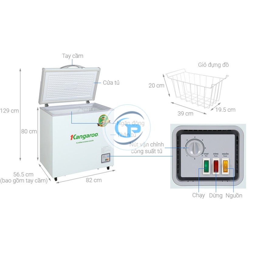Tủ đông Kangaroo 140 lít KG 265NC1
