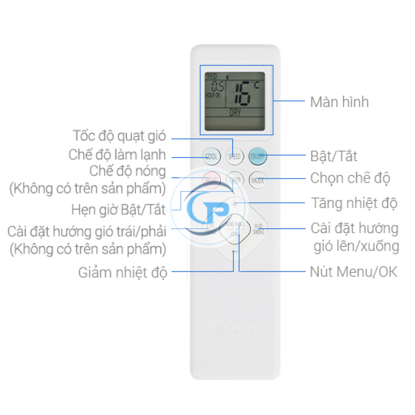 Máy lạnh Casper Inverter TC-12IS36 1.5Hp