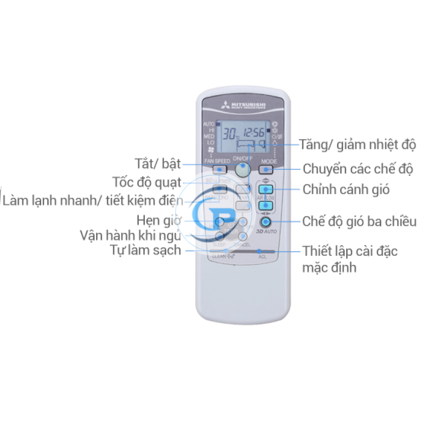 Máy lạnh treo tường Mitsubishi Heavy Inverter SRK10YYP-W5-1.0hp