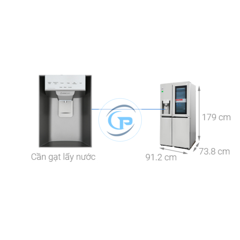 Tủ Lạnh LG Inverter InstaView Door-in-Door 601 Lít GR-X247JS