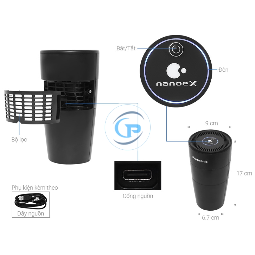 Máy lọc không khí Panasonic F-GPT01A-K 3.5W