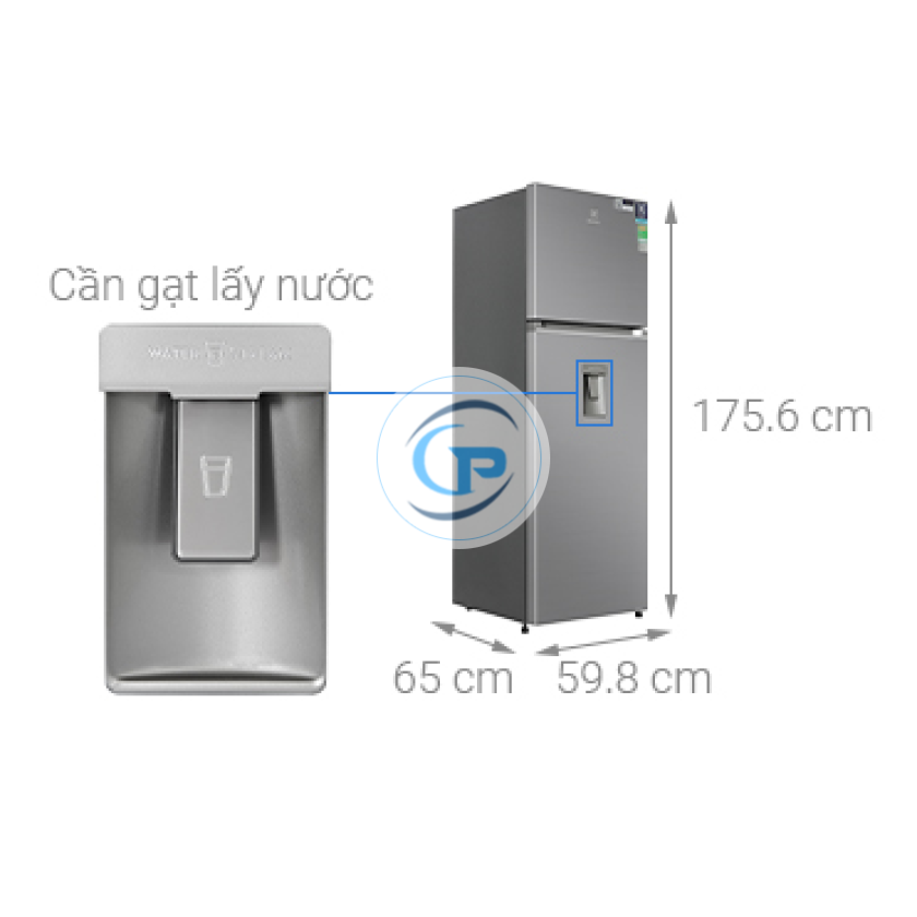 Tủ Lạnh Electrolux Inverter 341 Lít ETB3740K-A